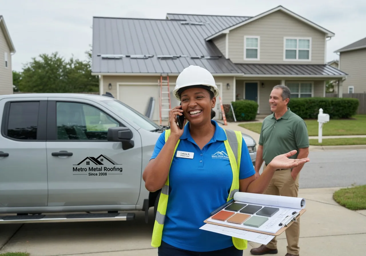 Storm Damage Metal Roof Repair in Green Bay, VA